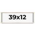 thumbnail image 1 of 39x12 Frame White Wheat Solid Wood Picture Frame | Moulding Width 0.75 Inches | Interior Depth 0.5, 1 of 8