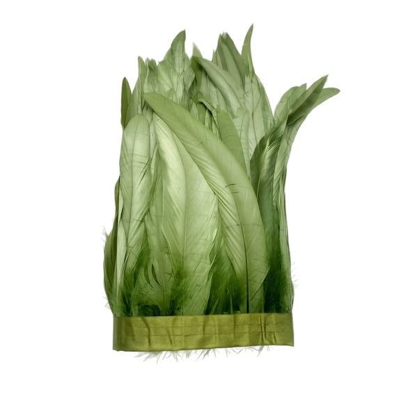 Point Cut Fringe 39x12 Inch Natural Large Feather Fringe Trim, Fluffy Ostrich Style ...