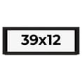 thumbnail image 1 of 39x12 Shadow Box Black Solid Wood Display Picture Frame | 1 Inch Rabbet Depth | | 1.375 Inch, 1 of 4