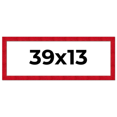 39x13 Frame Red Burl Solid Wood Picture Frame Width 1.75 Inches | Interior Frame Depth 0.5 Inches |