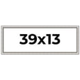 thumbnail image 1 of 39x13 Frame Silver Real Wood Picture Frame Width 1.25 Inches | Interior Frame Depth 0.5 Inches |, 1 of 8