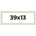 thumbnail image 1 of 39x13 Frame White Real Wood Picture Frame Width 1.75 inches | Interior Frame Depth 0.5 inches |, 1 of 8