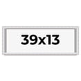 thumbnail image 1 of 39x13 Shadow Box Frame Silver | 1.625 Inches Deep Real Wood Contemporary Shadowbox Display Frame |, 1 of 7