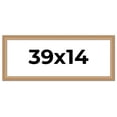 thumbnail image 1 of 39x14 Frame Charleston Honey Brown Solid Wood Picture Frame Width 1.75 Inches | Interior Depth 0.5, 1 of 8