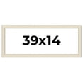 thumbnail image 1 of 39x14 Frame White Real Wood Picture Frame Width 1.75 inches | Interior Frame Depth 0.5 inches |, 1 of 8