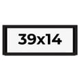 thumbnail image 1 of 39x14 Shadow Box Black Solid Wood Display Picture Frame | 1 Inch Rabbet Depth | | 1.375 Inch, 1 of 4