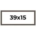 thumbnail image 1 of 39x15 Frame Black Bamboo Solid Wood Picture Frame Width 1.5 Inches | Interior Frame Depth 0.5, 1 of 8