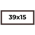 thumbnail image 1 of 39x15 Frame Brown Round Mahogany Solid Wood Picture Frame | 1.625 Inch Moulding Width | with UV, 1 of 8