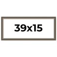 thumbnail image 1 of 39x15 Frame Brown Solid Wood Picture Frame | 1.75 Inch Moulding Width | Austin Frame Complete with, 1 of 8