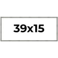 thumbnail image 1 of 39x15 Frame Silver Picture Frame - Complete Modern Photo Frame Includes UV Acrylic Shatter Guard, 1 of 8