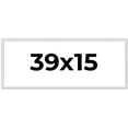 thumbnail image 1 of 39x15 Frame White Real Wood Picture Frame Width 0.75 inches | Interior Frame Depth 0.5 inches |, 1 of 8