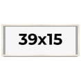 thumbnail image 1 of 39x15 Frame White Wash Solid Wood Picture Frame | 0.8125 Inch Moulding Width | Includes UV Acrylic, 1 of 8