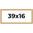 thumbnail image 1 of 39x16 Frame Gold Rustic Solid Wood Picture Frame | 1.25 Inch Wide Moulding | Rustique Gold, 1 of 8