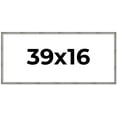 thumbnail image 1 of 39x16 Frame Silver Grey Distressed Solid Wood Picture Frame | 0.75 Inch Moulding Width | Interior, 1 of 8