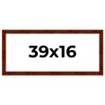 thumbnail image 1 of 39x16 Walnut Brown Veneer Real Wood Picture Frame Width 1.75 inches | Interior Frame Depth 0.5, 1 of 8