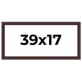 thumbnail image 1 of 39x17 Frame Brown Round Mahogany Solid Wood Picture Frame | 1.625 Inch Moulding Width | with UV, 1 of 8