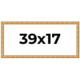 thumbnail image 1 of 39x17 Frame Gold Rustic Solid Wood Picture Frame | 1.25 Inch Wide Moulding | Rustique Gold, 1 of 8