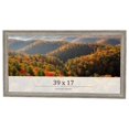 thumbnail image 1 of 39x17 Frame Grey Solid Wood Picture Frame Width 1 Inches | Interior Frame Depth 0.5 Inches |, 1 of 8