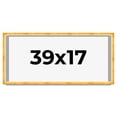 thumbnail image 1 of 39x17 Shadow Box Frame Gold | 1.625 Inches Deep Real Wood Traditional Shadowbox Display Frame | UV, 1 of 5