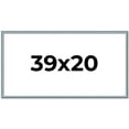 thumbnail image 1 of 39x20 Frame Blue Scuffed Farm Board Solid Wood Picture Frame Width 0.75 Inches | Interior Depth 0.5, 1 of 8