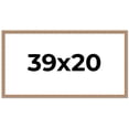 thumbnail image 1 of 39x20 Frame Brown 60's Wooden Cabinet Solid Wood Picture Frame | 1 Inch Moulding Width | Complete, 1 of 8
