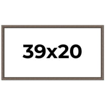 39x20 Frame Silver Real Wood Picture Frame Width 1.25 Inches | Interior Frame Depth 0.5 Inches |