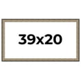 thumbnail image 1 of 39x20 Frame Silver Real Wood Picture Frame Width 1.75 Inches | Interior Frame Depth 0.5 Inches |, 1 of 8