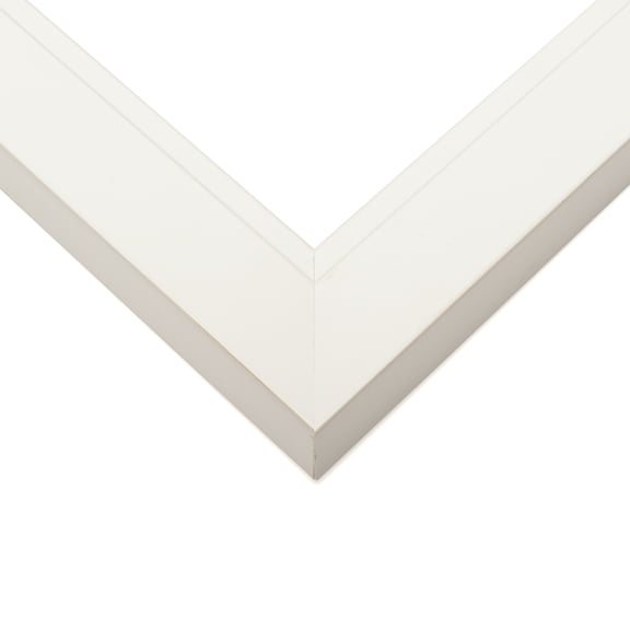 39x20 Frame White Solid Wood Picture Frame Width 1.625 Inches | Interior Frame Depth 0.6875 Inches