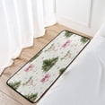 thumbnail image 1 of 39x20 Inch Non-Slip Floor Mat Hallway Runner Rug Entrance Floor Mat Runner for Kitchen and Living Room Champagne Glasses and Christmas Tree, 1 of 8