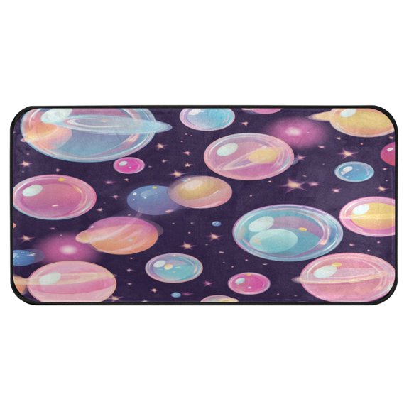 39x20 Inch Non-Slip Floor Mat Hallway Runner Rug Entrance Floor Mat Runner for Kitchen and Living Room Floating Bubbles Pattern