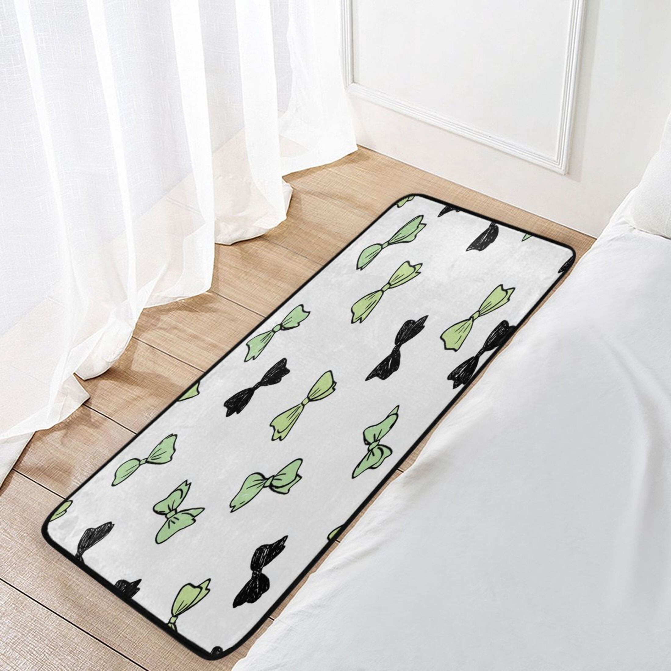 Bow Rug Runner 39x20 Inch Non-Slip Floor Mat Hallway Runner Rug Entrance Floor Mat ...