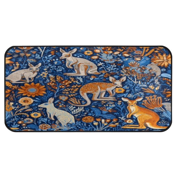 39x20 Inch Non-Slip Floor Mat Hallway Runner Rug Entrance Floor Mat Runner for Kitchen and Living Room Kangaroos and Koalas Animals