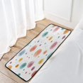 thumbnail image 1 of 39x20 Inch Non-Slip Floor Mat Hallway Runner Rug Entrance Floor Mat Runner for Kitchen and Living Room Small Watercolor Splashes and Dots, 1 of 8