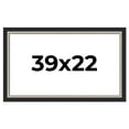 thumbnail image 1 of 39x22 Frame Black Real Wood Picture Frame Width 2.25 Inches | Interior Frame Depth 0.5 Inches |, 1 of 8