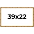 thumbnail image 1 of 39x22 Frame Gold Bamboo Solid Wood Picture Frame | 1 Inch Moulding Width | Interior Frame Depth, 1 of 8