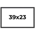 thumbnail image 1 of 39x23 Frame Black Real Wood Picture Frame Width 1.25 Inches | Interior Frame Depth 0.5 Inches |, 1 of 8