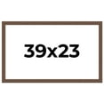 thumbnail image 1 of 39x23 Frame Brown Farmhouse Solid Wood Picture Frame Width 1.5 Inches | Interior Frame Depth 0.5, 1 of 8