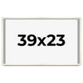 thumbnail image 1 of 39x23 Shadow Box Cream of Wheat White Washed Display Frame | 0.875 Inches Deep Solid Wood Shadowbox, 1 of 8