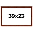 thumbnail image 1 of 39x23 Walnut Brown Veneer Real Wood Picture Frame Width 1.75 inches | Interior Frame Depth 0.5, 1 of 8