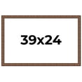 thumbnail image 1 of 39x24 Dark Brown Bamboo Real Wood Picture Frame Width 1.5 inches | Interior Frame Depth 0.5 inches, 1 of 8