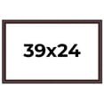 thumbnail image 1 of 39x24 Frame Brown Round Mahogany Solid Wood Picture Frame | 1.625 Inch Moulding Width | with UV, 1 of 8