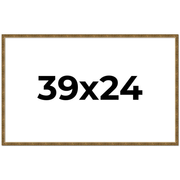 39x24 Frame Gold Picture Frame - Complete Modern Photo Frame Includes UV Acrylic Shatter Guard
