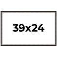 thumbnail image 1 of 39x24 Frame Silver Real Wood Picture Frame Width 1.25 Inches | Interior Frame Depth 0.75 Inches |, 1 of 8