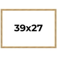 thumbnail image 1 of 39x27 Frame Beige Real Wood Picture Frame Width 1.25 inches | Interior Frame Depth 0.5 inches |, 1 of 8