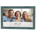 thumbnail image 1 of 39x27 Frame Blue Rustic Barnwood Solid Wood Picture Frame Width 1.25 Inches | Interior Depth 0.5, 1 of 8