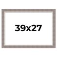 thumbnail image 1 of 39x27 Frame Grey Real Wood Picture Frame Width 2.75 Inches | Interior Frame Depth 0.5 Inches |, 1 of 8