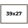 thumbnail image 1 of 39x27 Frame Silver Real Wood Picture Frame Width 1.25 Inches | Interior Frame Depth 0.5 Inches |, 1 of 8