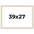 thumbnail image 1 of 39x27 Frame White Real Wood Picture Frame Width 1.75 inches | Interior Frame Depth 0.5 inches |, 1 of 8