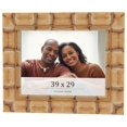 thumbnail image 1 of 39x29 Frame Beige Real Wood Picture Frame Width 3 inches | Interior Frame Depth 0.5 inches |, 1 of 8