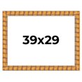 thumbnail image 1 of 39x29 Frame Beige Real Wood Picture Frame Width 3 inches | Interior Frame Depth 0.5 inches |, 1 of 8